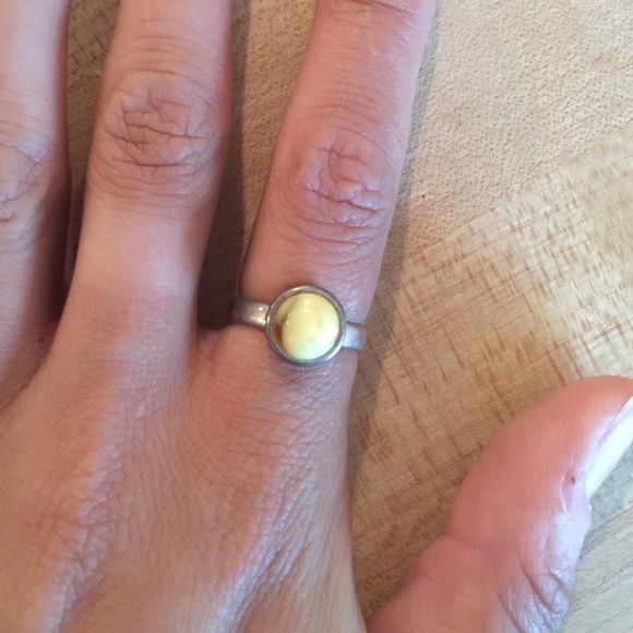 Yellow Amber ring