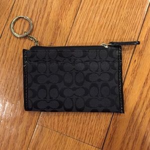 Coach key ring card holder