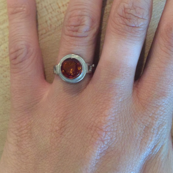 Amber decorative ring