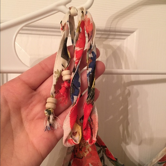 Floral sheer ruffle tank - Picture 4 of 4