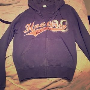 Hooters zip up sweatshirt