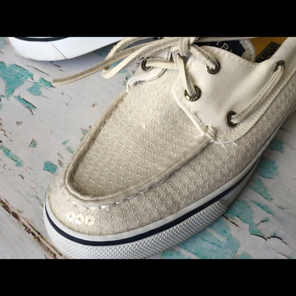 White Sequin Sperrys Sz. 6.5 for Spring & Summer☀️ - Picture 2 of 4