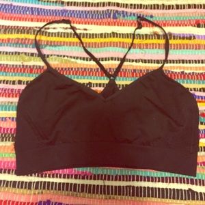 VS Pink Racerback Black Sports Bra