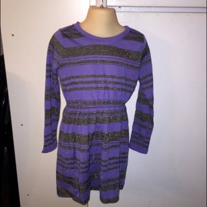 Stripe dress and legging for girl