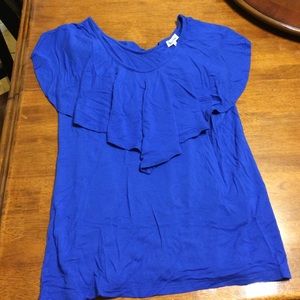 V-neck Royal Blue Tee