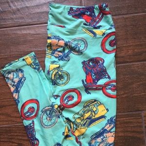 LuLaRoe TC leggings "motorcycle"