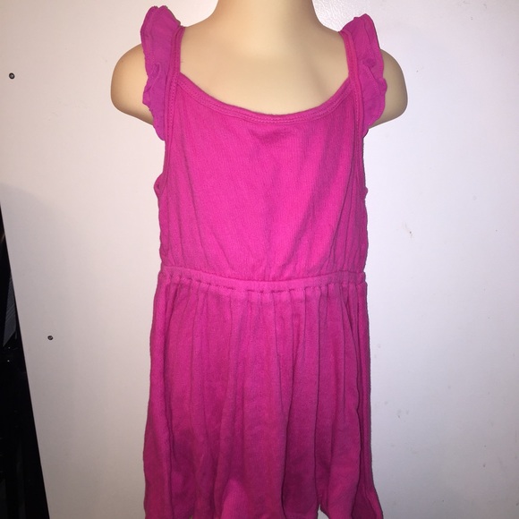 Pink ruffle sleeve dress 4-5 years old
