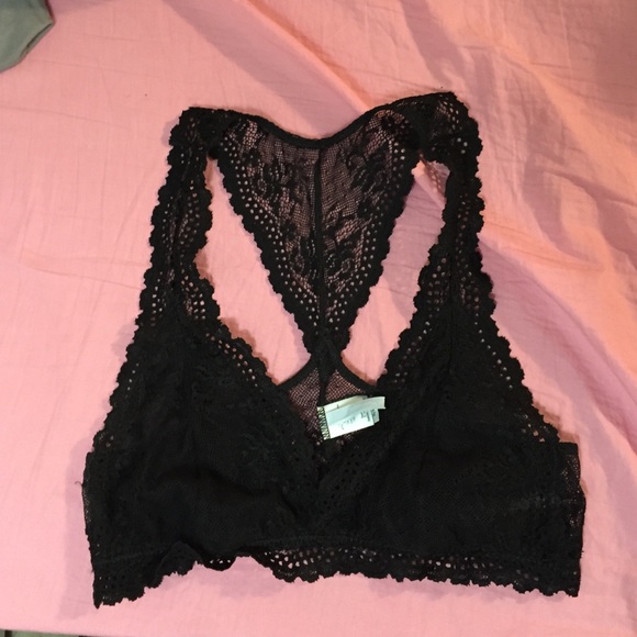 Black lace bralette