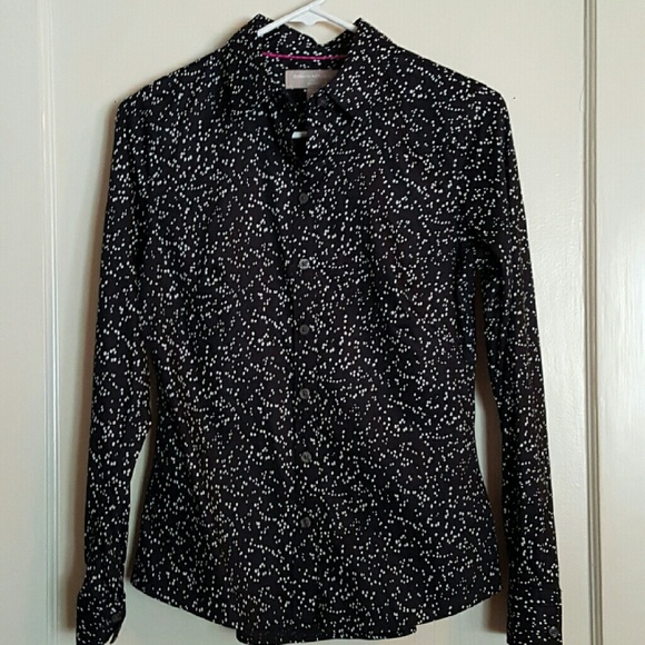 Banana Republic Black with White Speckles