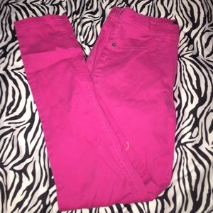 Pink jeggings (: