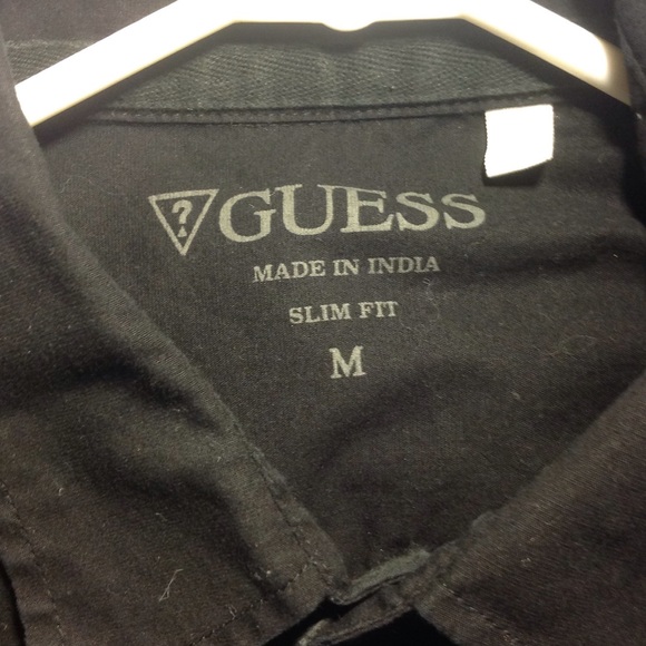 Black Guess Button down - Picture 2 of 3