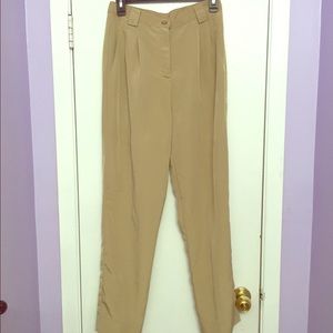 Sand color American apparel pleated pants