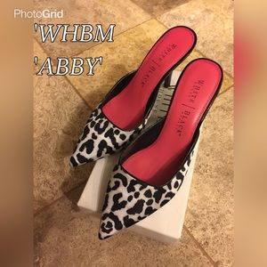 WHBM Zebra kitten mules