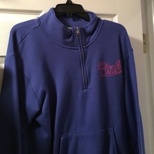 Womens Pink Victoria Secret 1/4 Zip