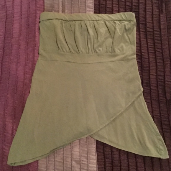 Self Esteem Green Tinkerbell Cut Strapless Tube. M - Picture 2 of 4