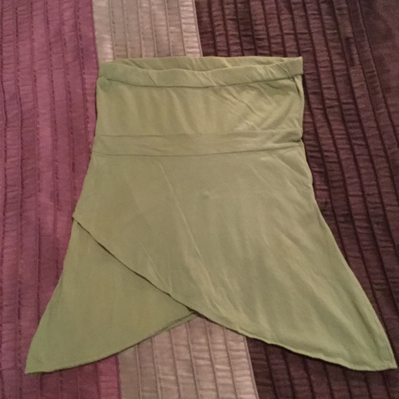 Self Esteem Green Tinkerbell Cut Strapless Tube. M - Picture 3 of 4