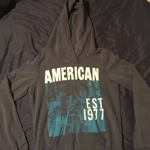 Navy blue/ gray American Eagle hoodie