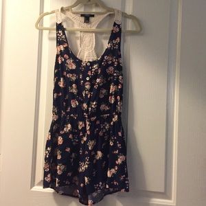 Forever 21 floral romper