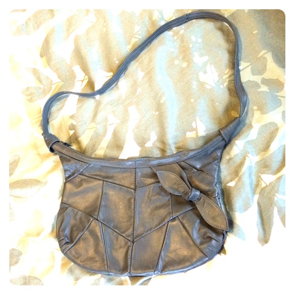 Vintage grey crossbody bag
