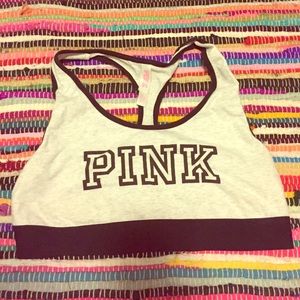 VS Pink Crop Bra Top