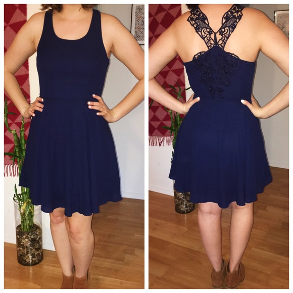 Modcloth Navy Blue Dress