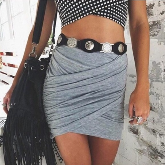 🚨 SALE! Sexy Layered Bandage Pencil Mini Skirt - Picture 3 of 4