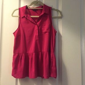 Peplum collard blouse