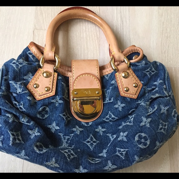 louis vuitton denim purse