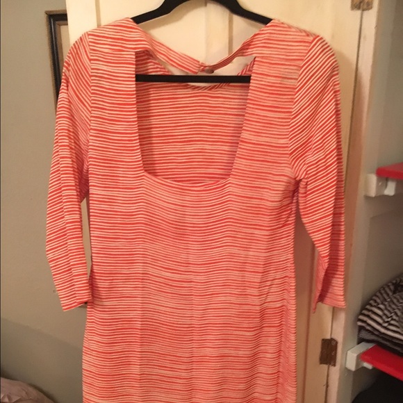 Gorgeous silk striped mini with square back cutout - Picture 2 of 2