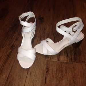 Criss cross strap heels