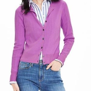 Banana Republic Neon Orchid Cardigan