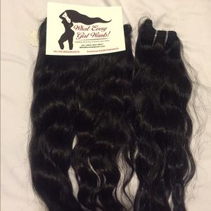 2 bundles of 12 inch dyed jet black