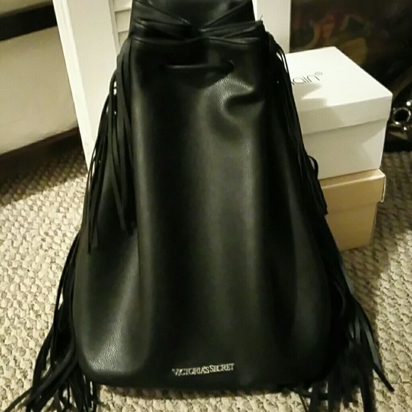 Vikki Secrets leather back pack