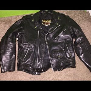 Biker leather jacket