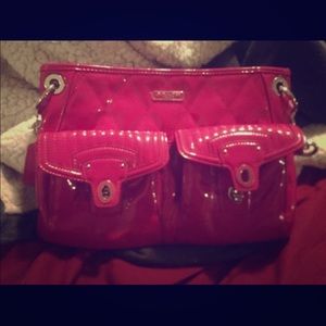 Coach pink poppy purse