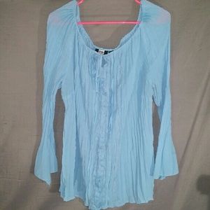 Studio 1940 sheer lace detail blouse