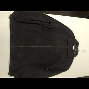 Grey zip up fleece jacket