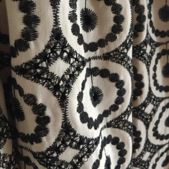 Anthropologie knee length black and white dress - Picture 2 of 4