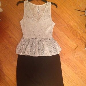 Peplum party dress