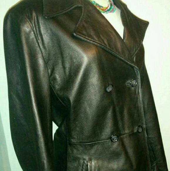 Leather Chic City Jacket Professional Casual Wear