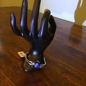 Blue faceplate ladies watch