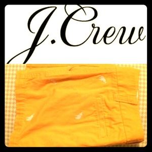 J. Crew EUC elephant-embroidered chino short