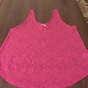 Lace tank top