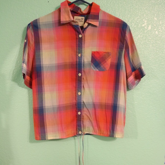 Plaid button up - Picture 1 of 2