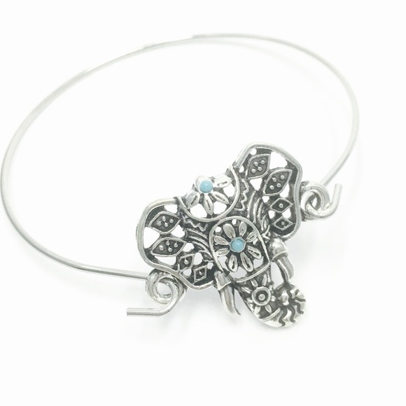 1 Pc. Festival- Ready Elephant Turquoise Bangle