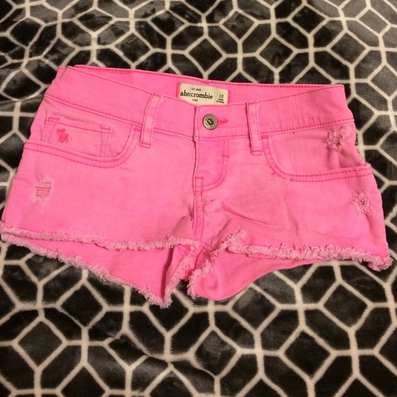 Size 10 Girls Abercrombie Pink Shorts