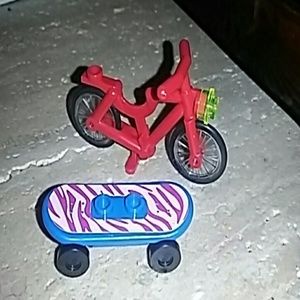 Lego bike & skateboard