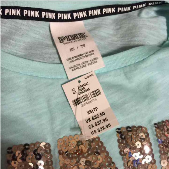 Pink (baby blue) Tshirt in extra small - Picture 2 of 2