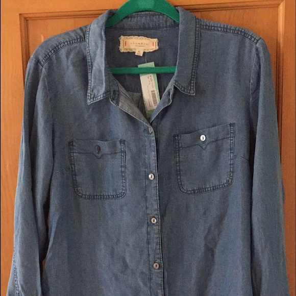 Stitch fix XL chambari button down chambray shirt