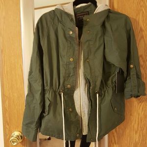 NWT Olive Anorak Utility Cargo Jacket M